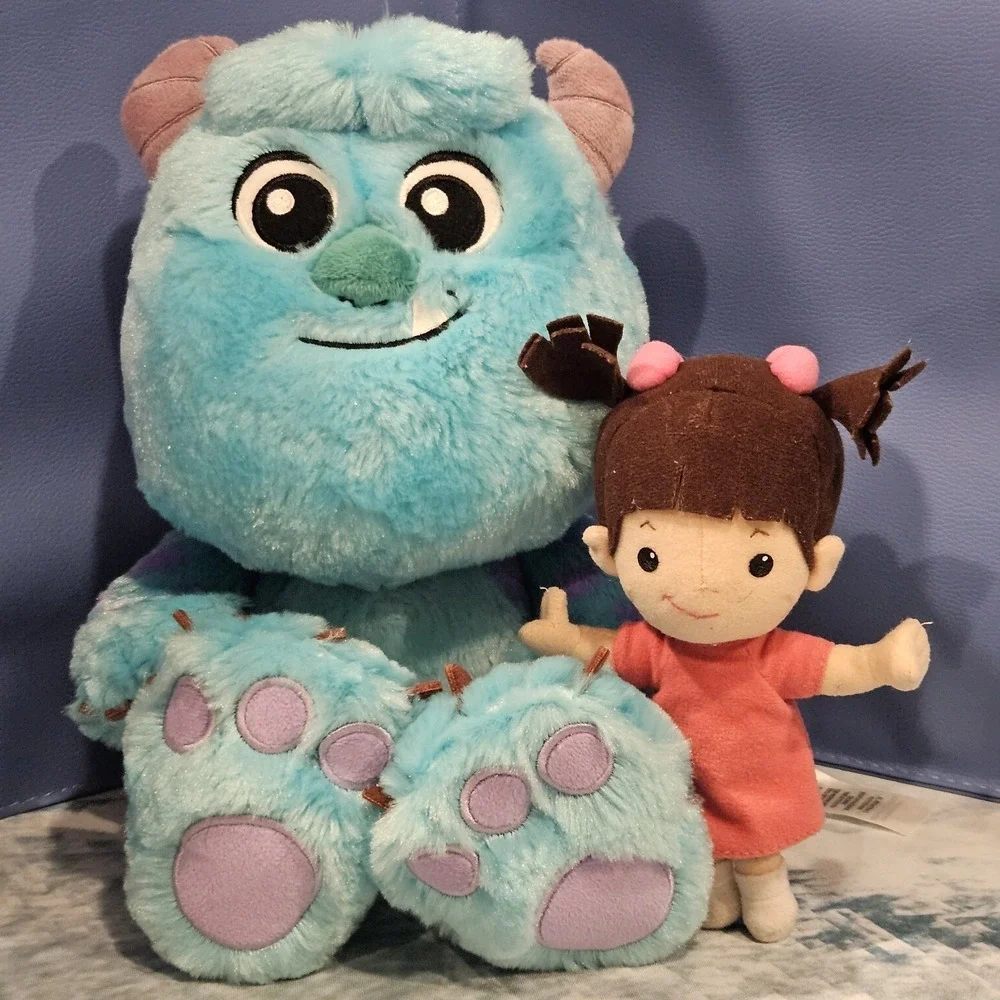 Disney‎ Monsters Inc Sulley Big Feet Plush w/ Boo 7